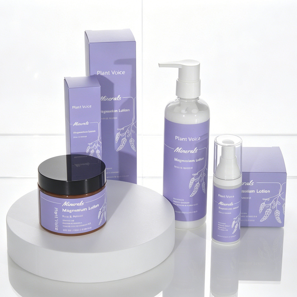 Natural Magnesium Lotion OEM Private Label Unscented Shea Butter Coconut Oil Soothing Body Lotion For Relaxation &amp; Skin Repair