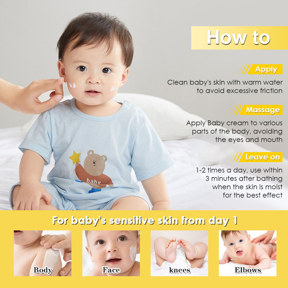 Pure Cow Ghee Baby Cream Baby Care Hydrating Moisturizer Cream Kids Children's Repair Chapping Itching Flaking Body Cream Lotion