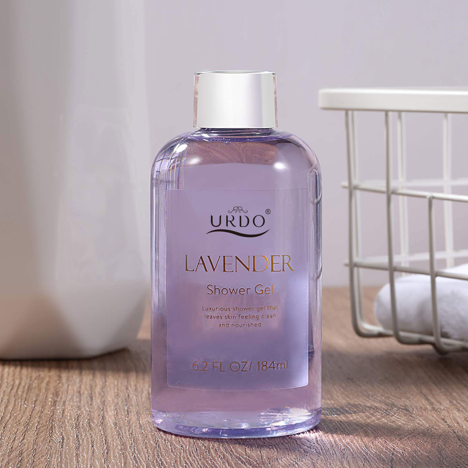 Private Label Luxurious 6 Pcs Spa Lavender Flavor Moisturizing Trendy Herbal Body Wash Lotion for Women Christmas Gifts