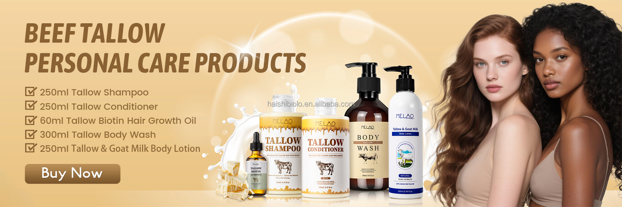 Goat Milk Beef Tallow Body Lotion Banner