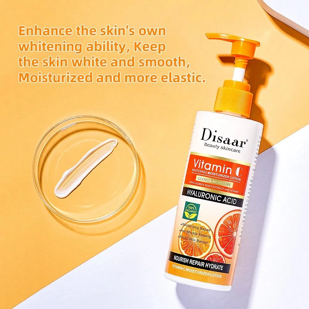 OEM Wholesale Nourishing Deep Moisturizing Organic Vitamin C Skin Whitening Body Lotion