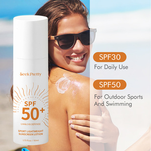 Natural Milk SPF 50 Sunscreen Lotion Skin Care Whitening Cream Oil-control Moisturizing Body Sunblock for Sport Sun Protection
