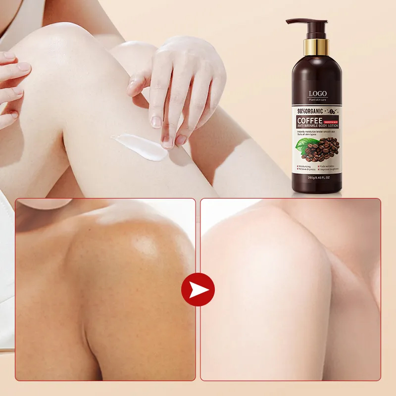 Ditong High Quality Deep Moisturizing Refreshing Easy to Absorb Improving Roughness Anti-Aging Coffee Anti Wrinkle Body Lotion