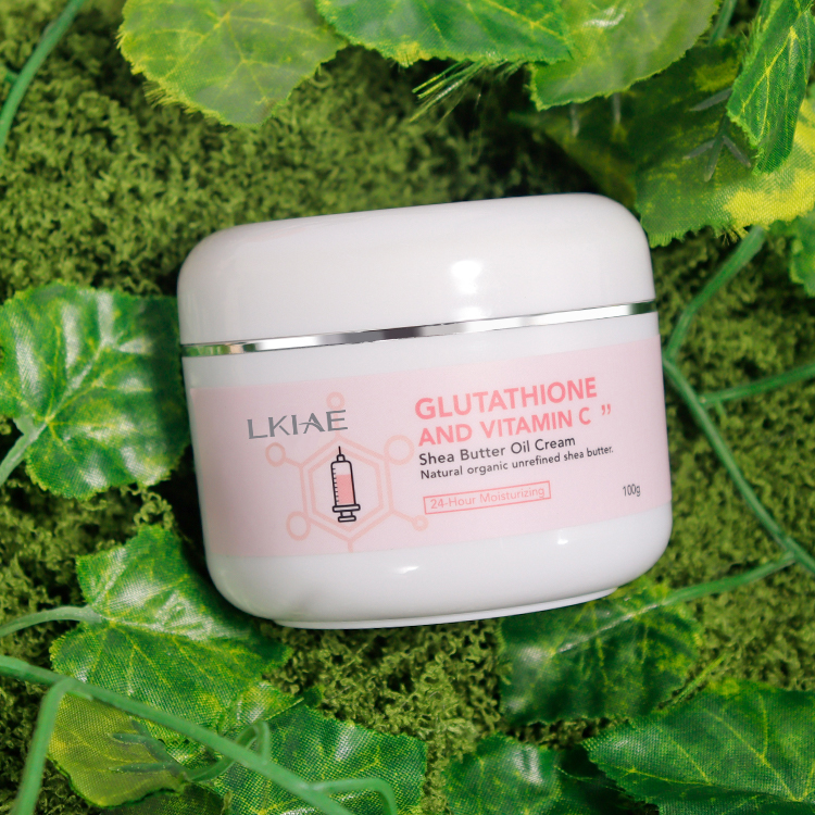 Private Label Vegan Herbal Natural Organic Vitamin C Tranexamic Acid Skin Whitening &amp; Lightening Body Lotion Shea Butter 100G