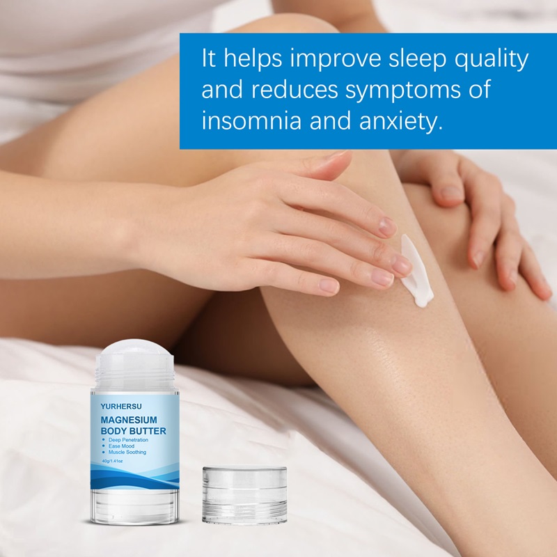 YURHERSU Private Label Magnesium Sleep Cream Hydrating Nourishing Magnesium Body Lotion Magnesium Body Stick for Sleep
