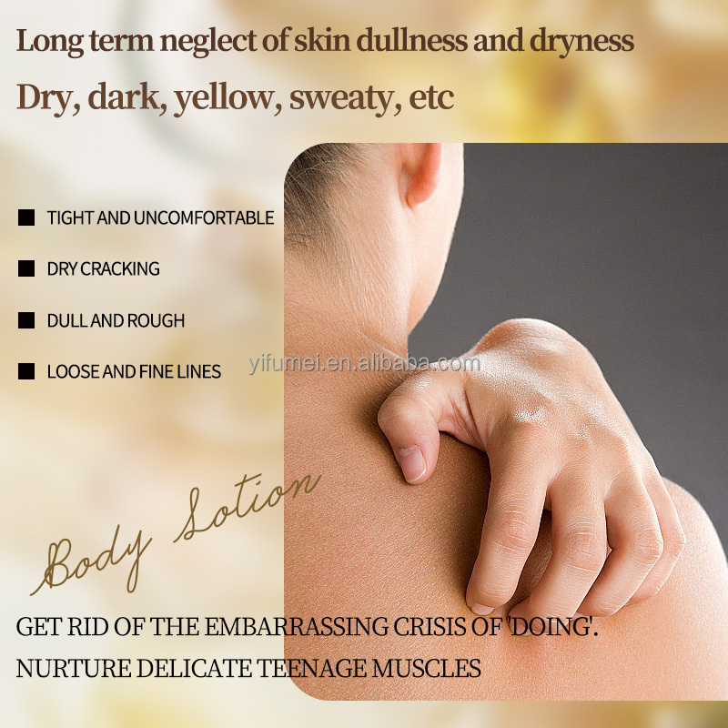 Private Label Moisturizing Nourishing Glow Lightening Natural Skin Care Instant Whitening Vc Lanolin Body Lotion