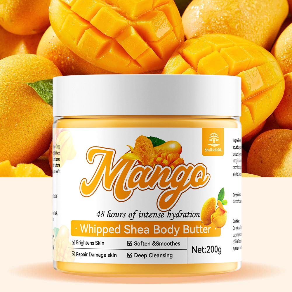 Custom Natural Organic Whipped Body Butter Private Label Gel Coco Butter Body Oil Body Lotion Butter Cream