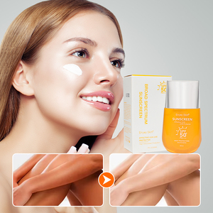 Wholesale Whitening Refreshing Long-Acting Anti-Aging SPF 50 Moisturize High Sun Protection Sunscreen for Face Body