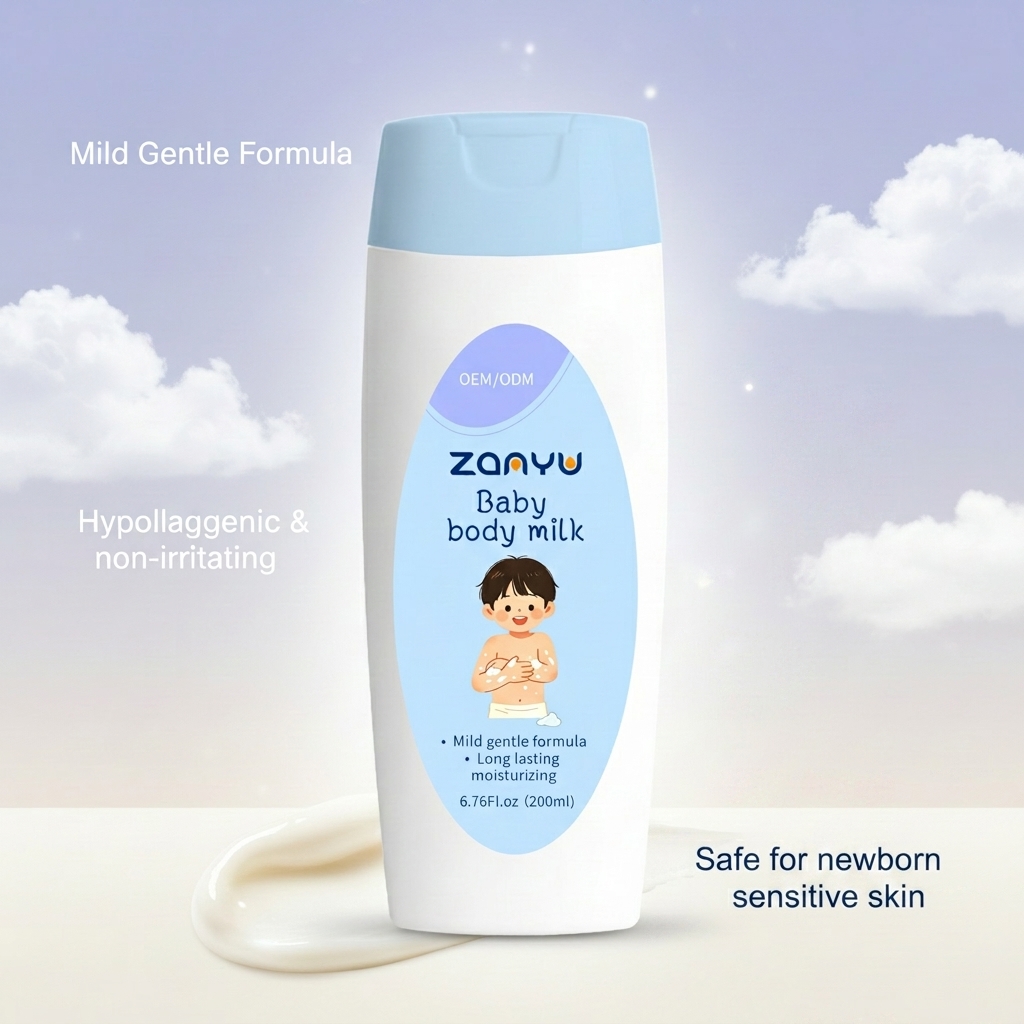 Private Label 200ml Best Daily Moisturizing Tear Free Body Body Milk For All Skin Types Custom Shea Butter Guangdong Skin Care