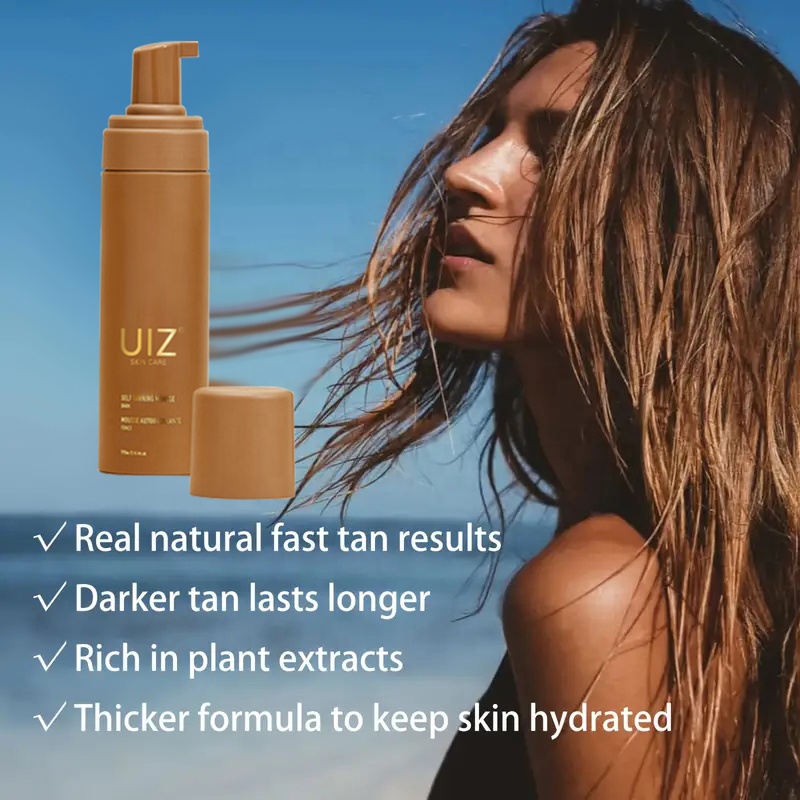 Manufacturer Body Instant Tan Dark Self Tanner Mousse Organic Coconut Oil Self Sunless Bronzing Sun Tanning Foam