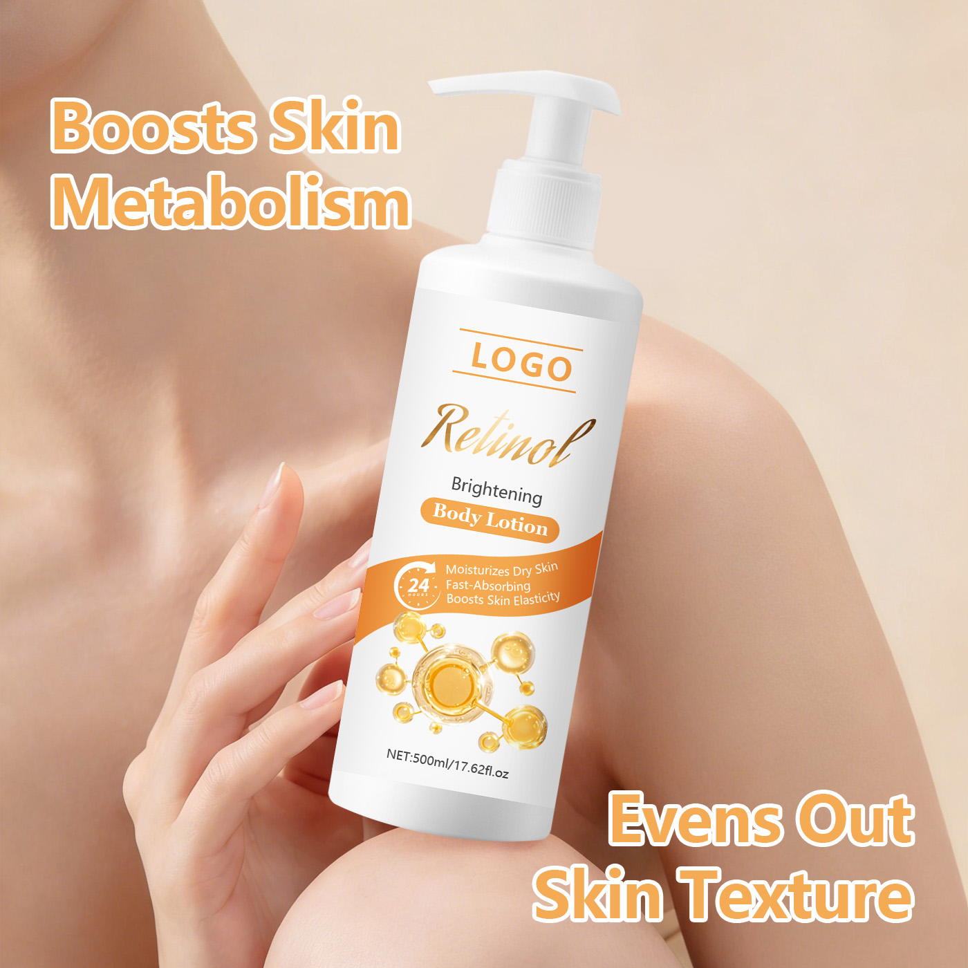 Factory-direct Wholesale Retinol-enriched Body Lotion for Brightening, Hydration, Moisturizing, and Nourishing the Skin
