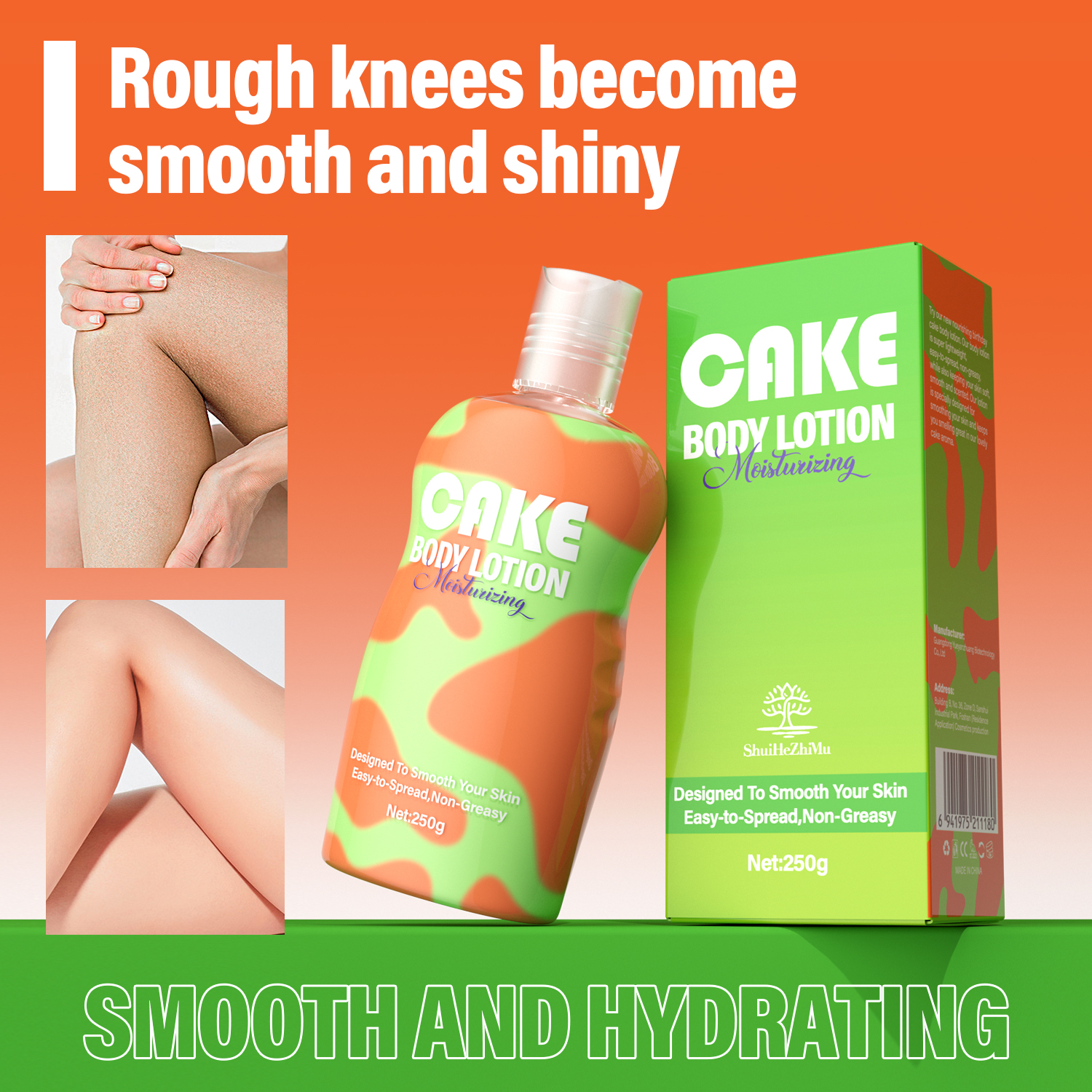 Cake Nourishing Moisturizer Brightening Body Lotion Wholesale Organic Skin Care Body Lotion