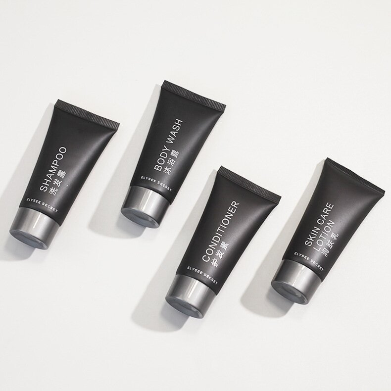 Black Tube Wholesale Hotel Cosmetics Body Lotion Skin Moisturizing for Dry Skin