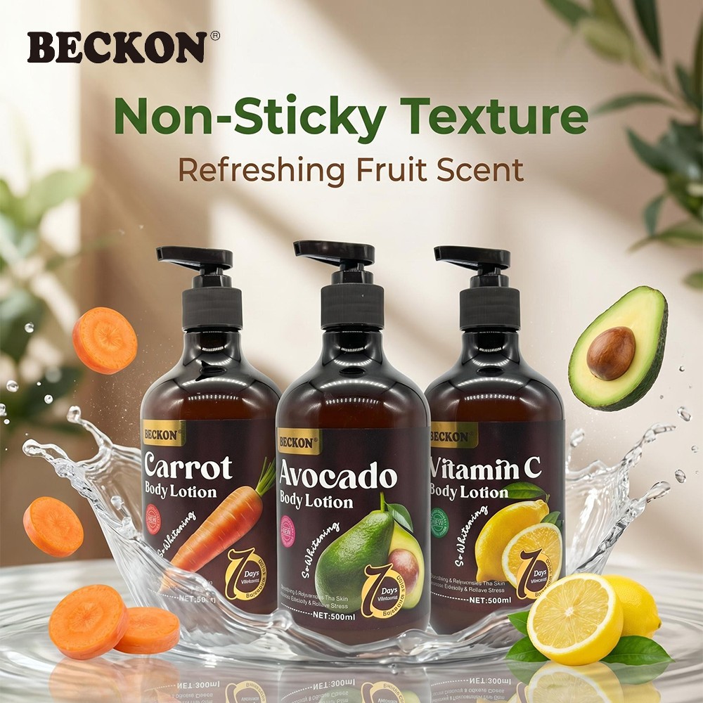 BECKON Hydrating Vitamin Enriched Body Moisturizer Lotion 500ml Long Lasting Nourishing Body Care Cream for All Skin Types