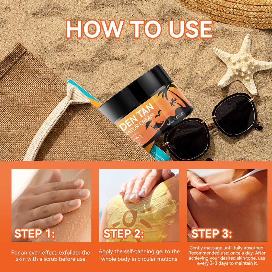 Tanning Lotion Bronze Sunless Tanner Gel Moisturizing Body Lotion for Long Lasting Tan