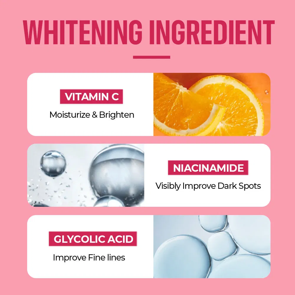 Brightening Body Lotion Vitamin C Glycolic Acid Shea Butter for Black Women
