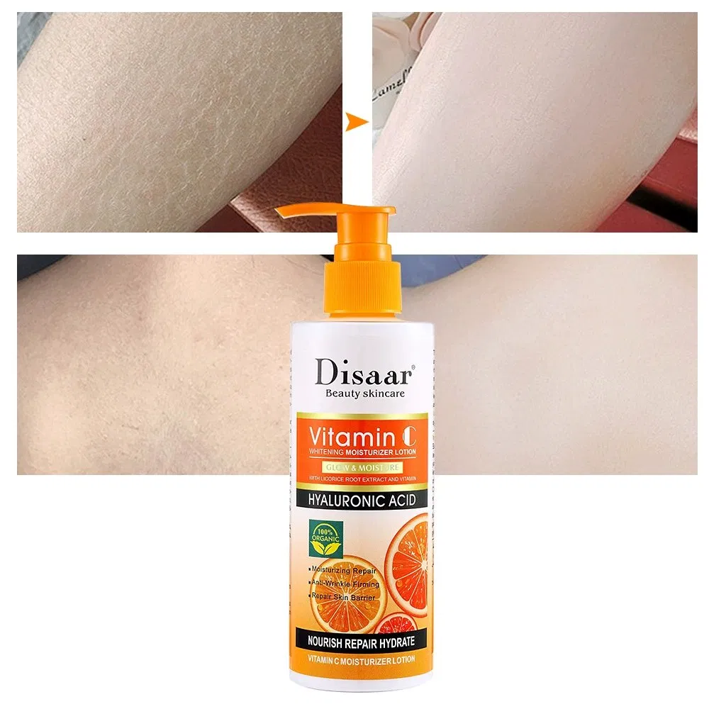 OEM Wholesale Nourishing Deep Moisturizing Organic Vitamin C Skin Whitening Body Lotion