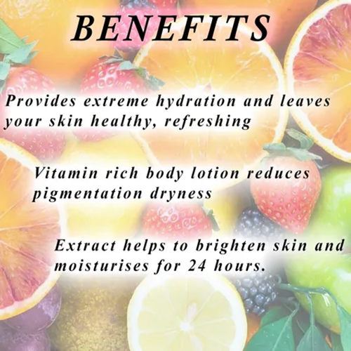 OEM Private Label Mix Fruit Body Lotion for Soft Hydrated Skin Vitamin-Enriched Moisturizing Body Care for Wholesale Bulk Supply