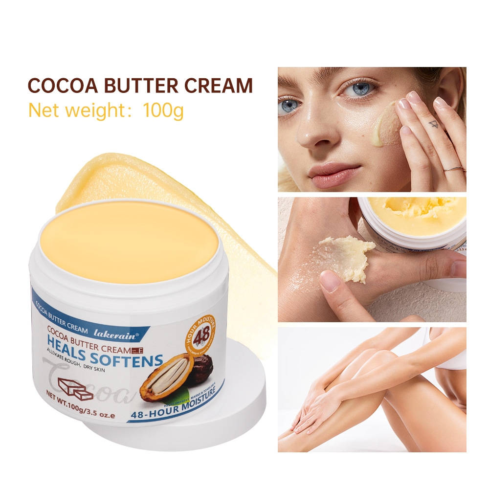 Wholesale Natural Organic Shea Whipped Cocoa Butter Oil Nourish Cream Moisturizing Soothing Brightening Repair Body Lotion Cream