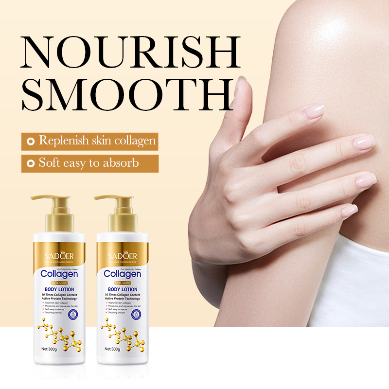 300g SADOER Collagen Body Lotion Skincare Nourishing Whitening Body Skin Care Cream for Women