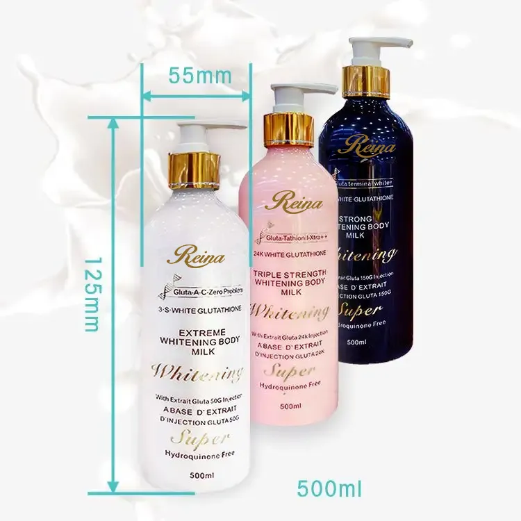 Brightening milk body lotion texture