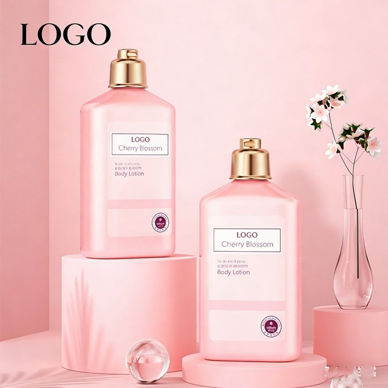 OEM Private Label Bulk Customization Moisturizing Nourishing Cherry Blossom Extract Body Lotion