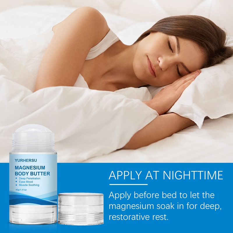 YURHERSU Private Label Magnesium Sleep Cream Hydrating Nourishing Magnesium Body Lotion Magnesium Body Stick for Sleep