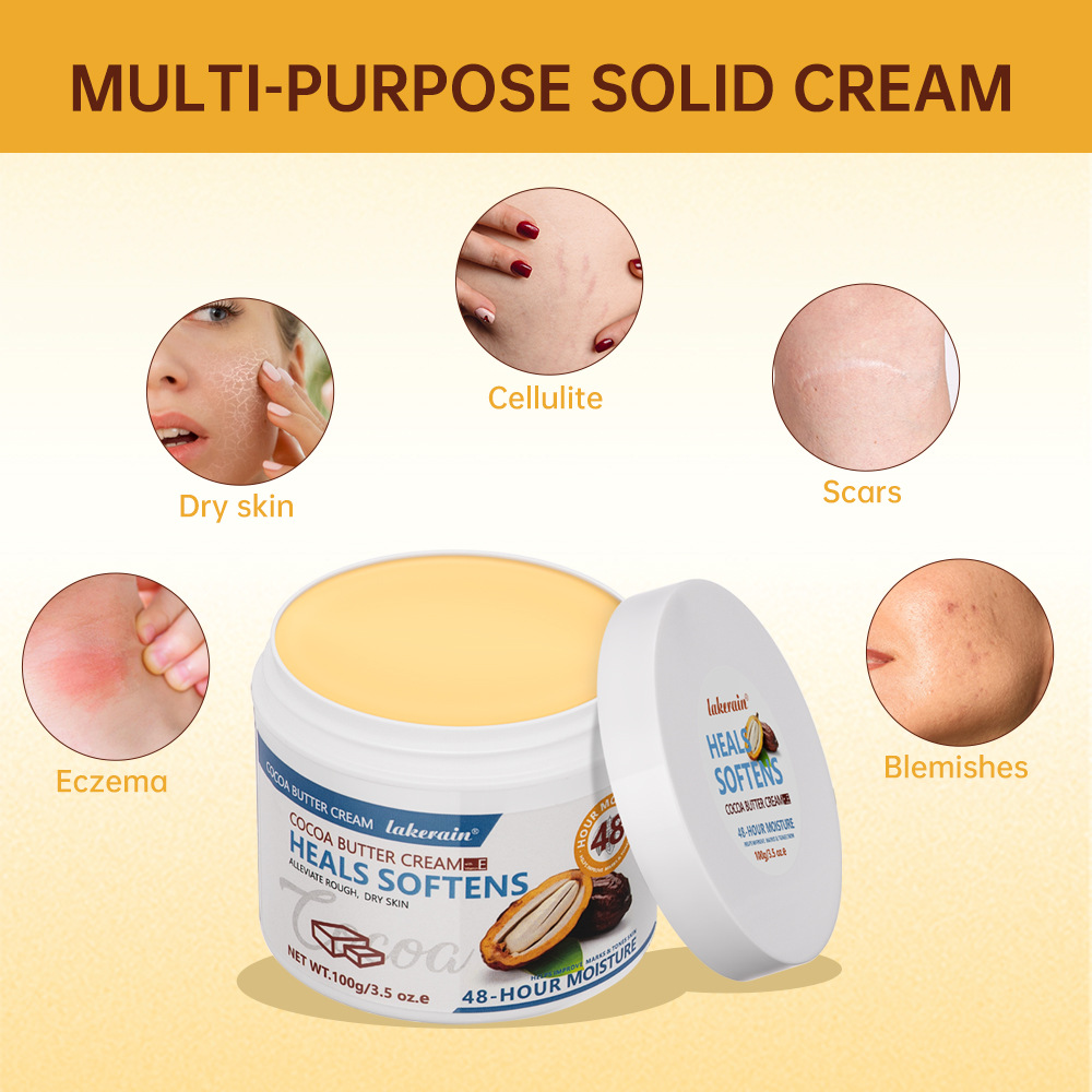 Wholesale Natural Organic Shea Whipped Cocoa Butter Oil Nourish Cream Moisturizing Soothing Brightening Repair Body Lotion Cream