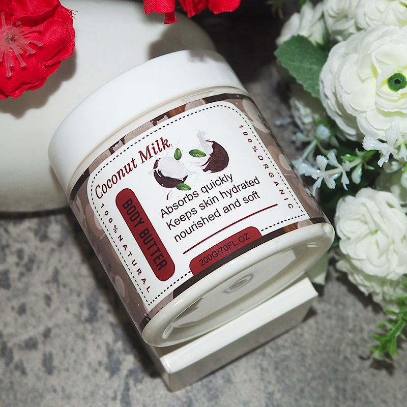 Han Linger Private Label Natural Organic Body Lotion Skin Care Rose Cream Colorful Whipped Body Butter