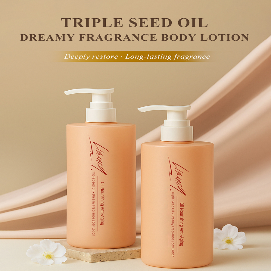 Triple Seed Oil Body Lotion with Dreamy Fragrance for Deep Hydration and Anti Aging