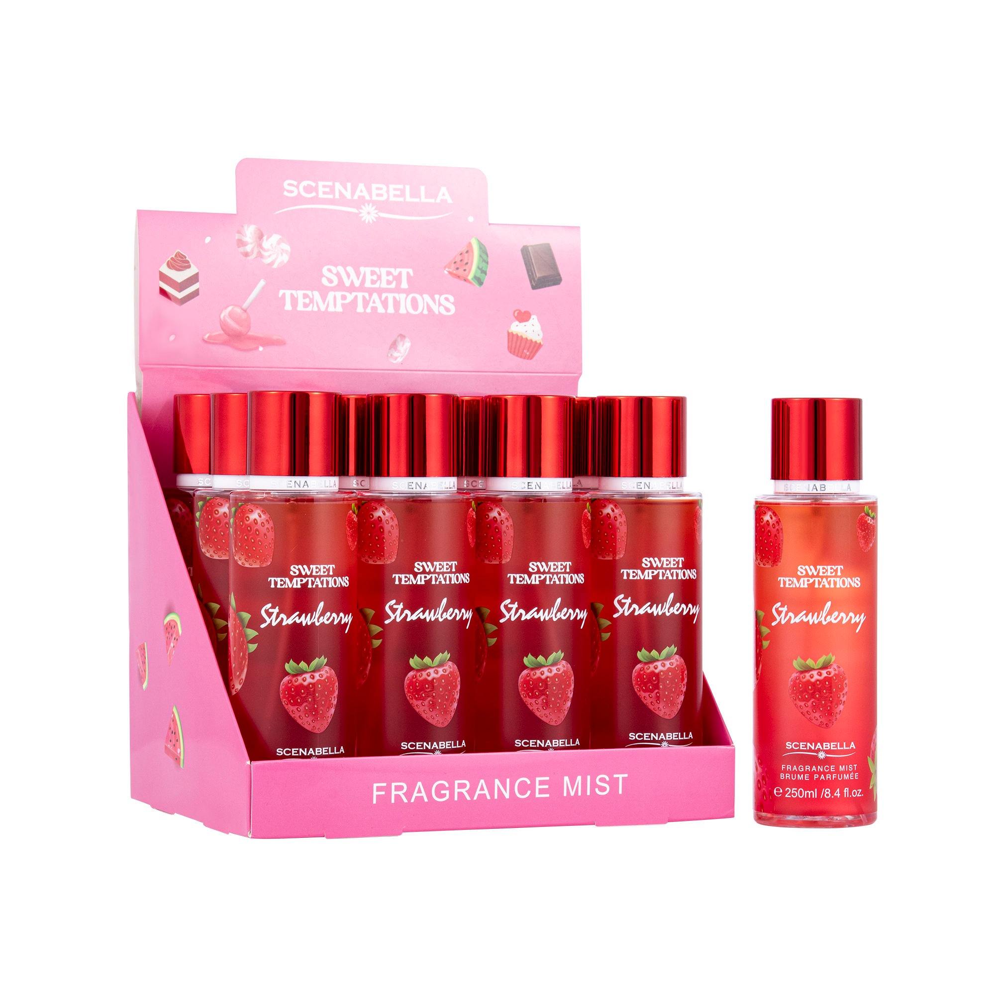 250ml Private Label Women's Strawberry Scented Eco-Friendly Long Lasting Spray Perfume Fragrance Body Lotion