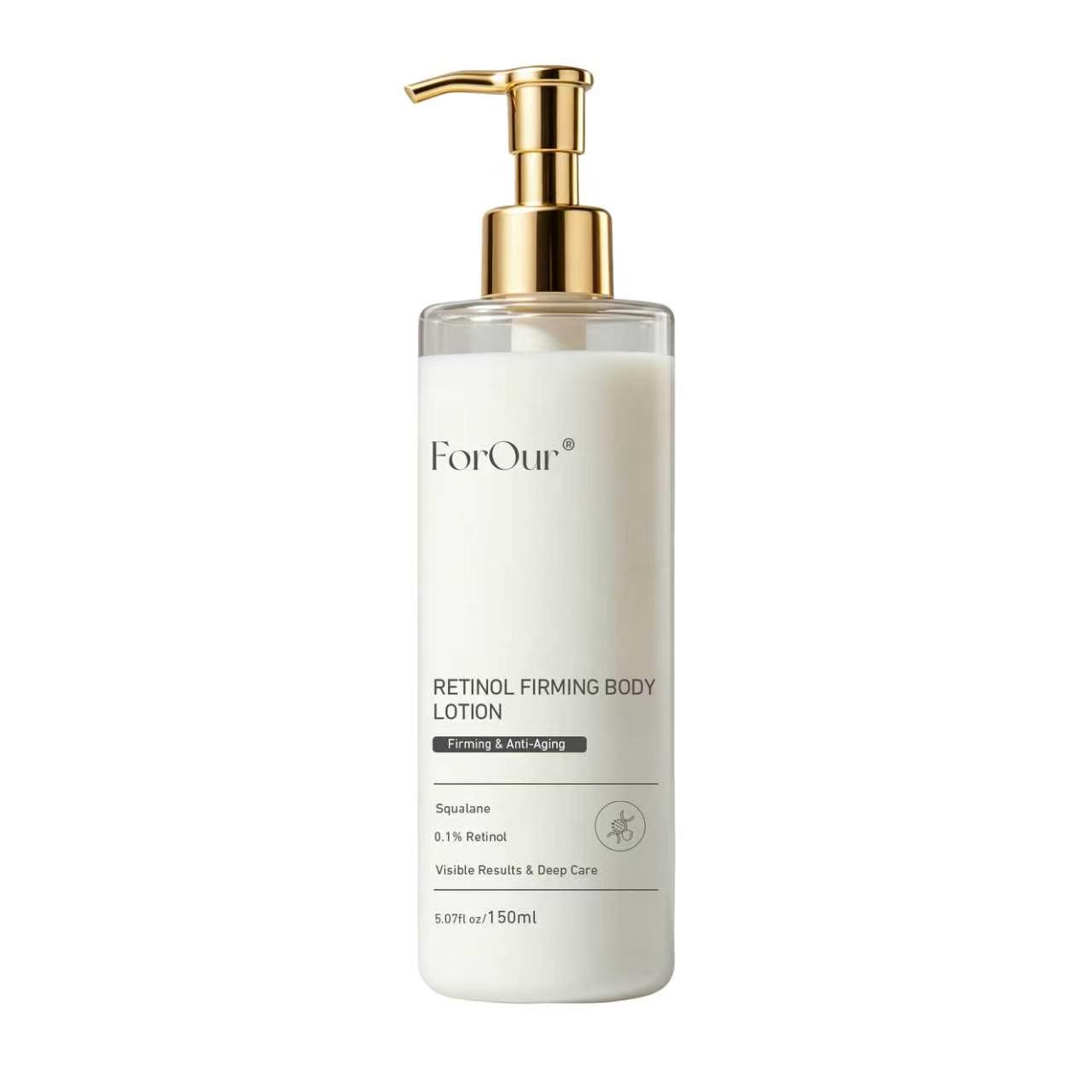 Private Label High Quality 0.1% Retinol Firming Body Lotion Skin Care Treatment