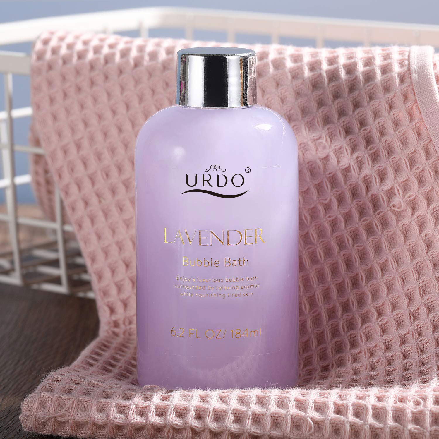 Private Label Luxurious 6 Pcs Spa Lavender Flavor Moisturizing Trendy Herbal Body Wash Lotion for Women Christmas Gifts