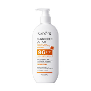 SADOER Anti-light Old Body Lotion Sunscreen SPF90 Waterproof &amp; Sweat-Proof Refreshing