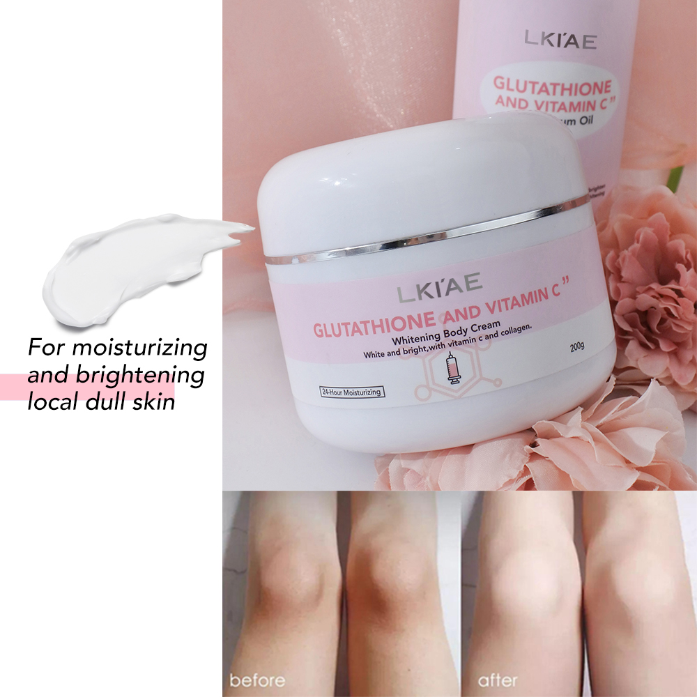 Customized 24-Hour Moisturizing Body Lotion Organic Dark Spot Removing Natural Collagen Glutathione Easily Absorbed Cream