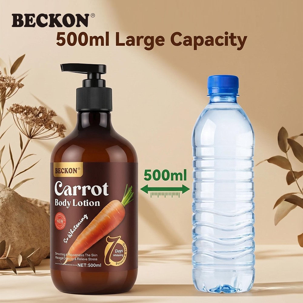BECKON Hydrating Vitamin Enriched Body Moisturizer Lotion 500ml Long Lasting Nourishing Body Care Cream for All Skin Types