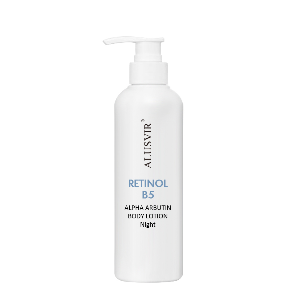 Private Label Retinol Vitamin B5 Glutathione Alpha Arbutin Body Lotion Whitening Moisturizing Anti Aging Body Care Cream Lotion