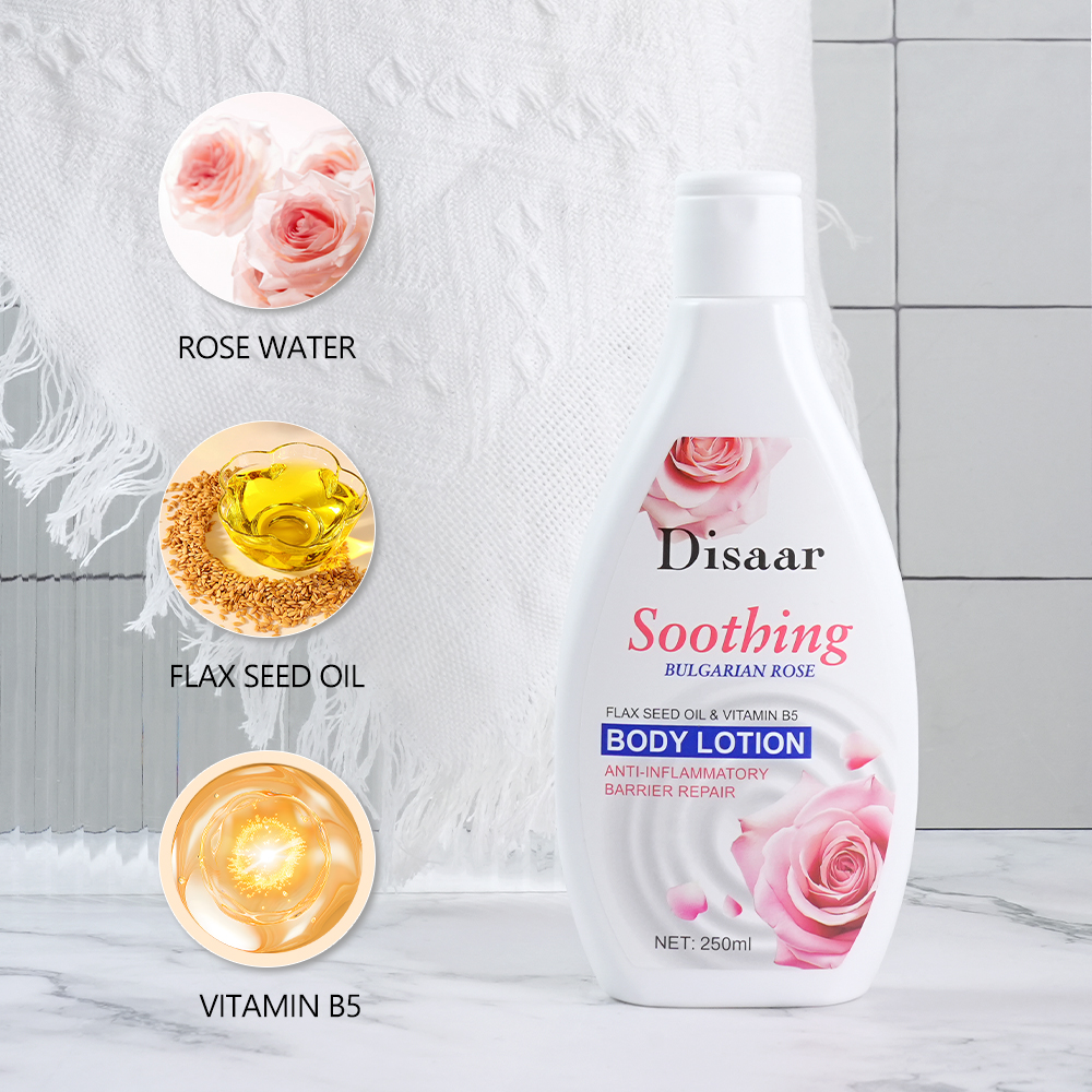 Luxury Rose Body Lotion Pemutih 24h Moisturizing Hydrating Skin Barrier Repair Dry Sensitive Skin Care Body Lotion