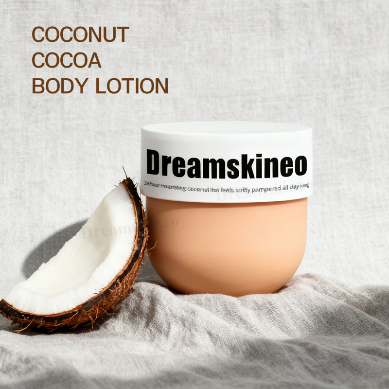 Body Butter Organic Coconut Lotion so Moisturizing Collagen Niacinamide Private Label Chocolate OEM ODM Dry Skincare Shea Cream