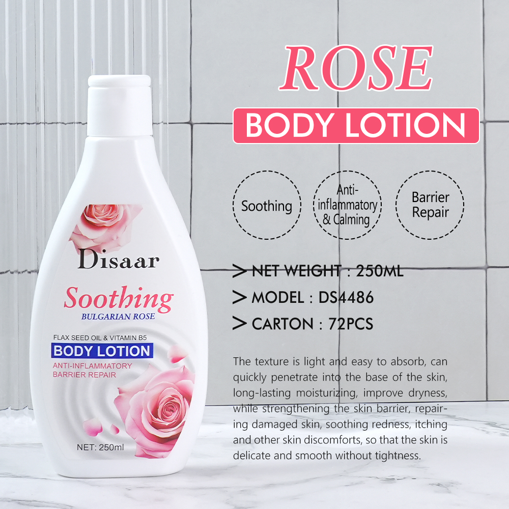 Luxury Rose Body Lotion Pemutih 24h Moisturizing Hydrating Skin Barrier Repair Dry Sensitive Skin Care Body Lotion