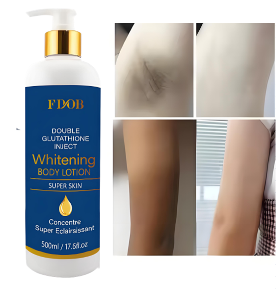 Custom Brightening Body Lotion - Natural Formula for Fairer Skin, Moisturizing and Gentle (OEM Private Label Available)
