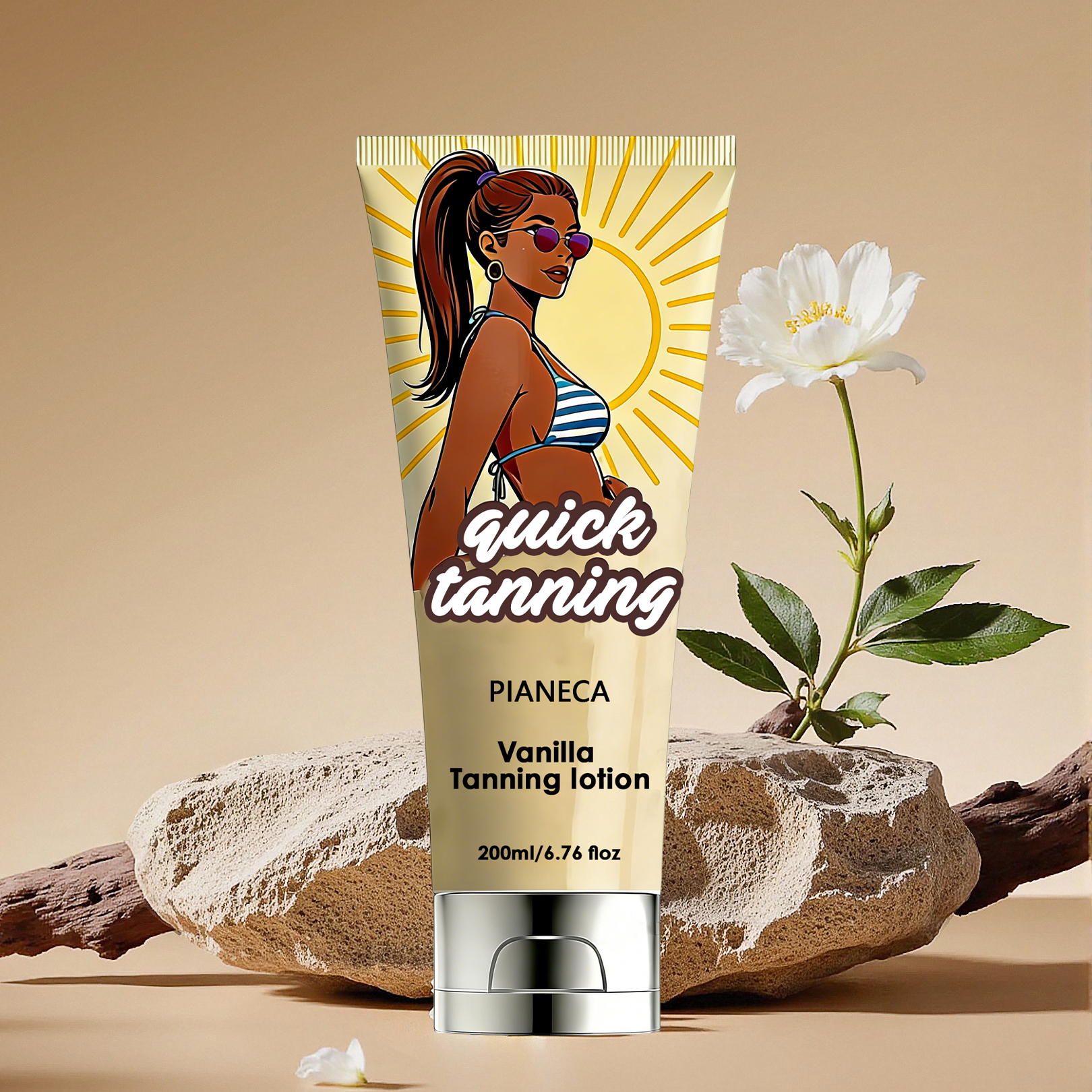 Private Label Sunbed Skin Care Herbal Oil Body and Face Bronze Skin Tanning Lotion Sun Acceleration Strengthening