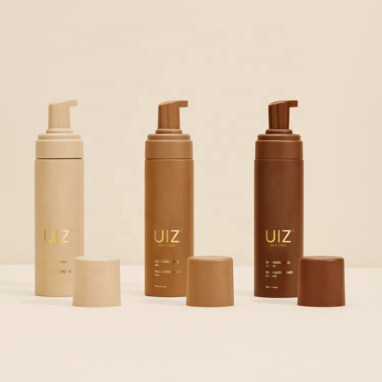 Manufacturer Body Instant Tan Dark Self Tanner Mousse Organic Coconut Oil Self Sunless Bronzing Sun Tanning Foam