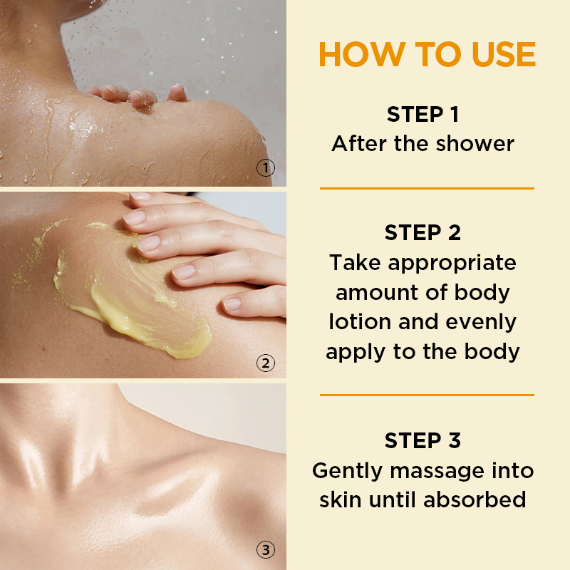 Hyaluronic Acid &amp; Ginger Extract Turmeric Body Lotion Brightening &amp; Refreshing