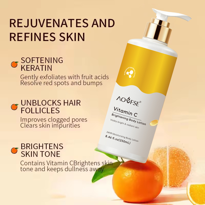 Oem Private Label Brightening Cream Very Moisturizing Body Milk Vitamin c Lightning Body Lotion