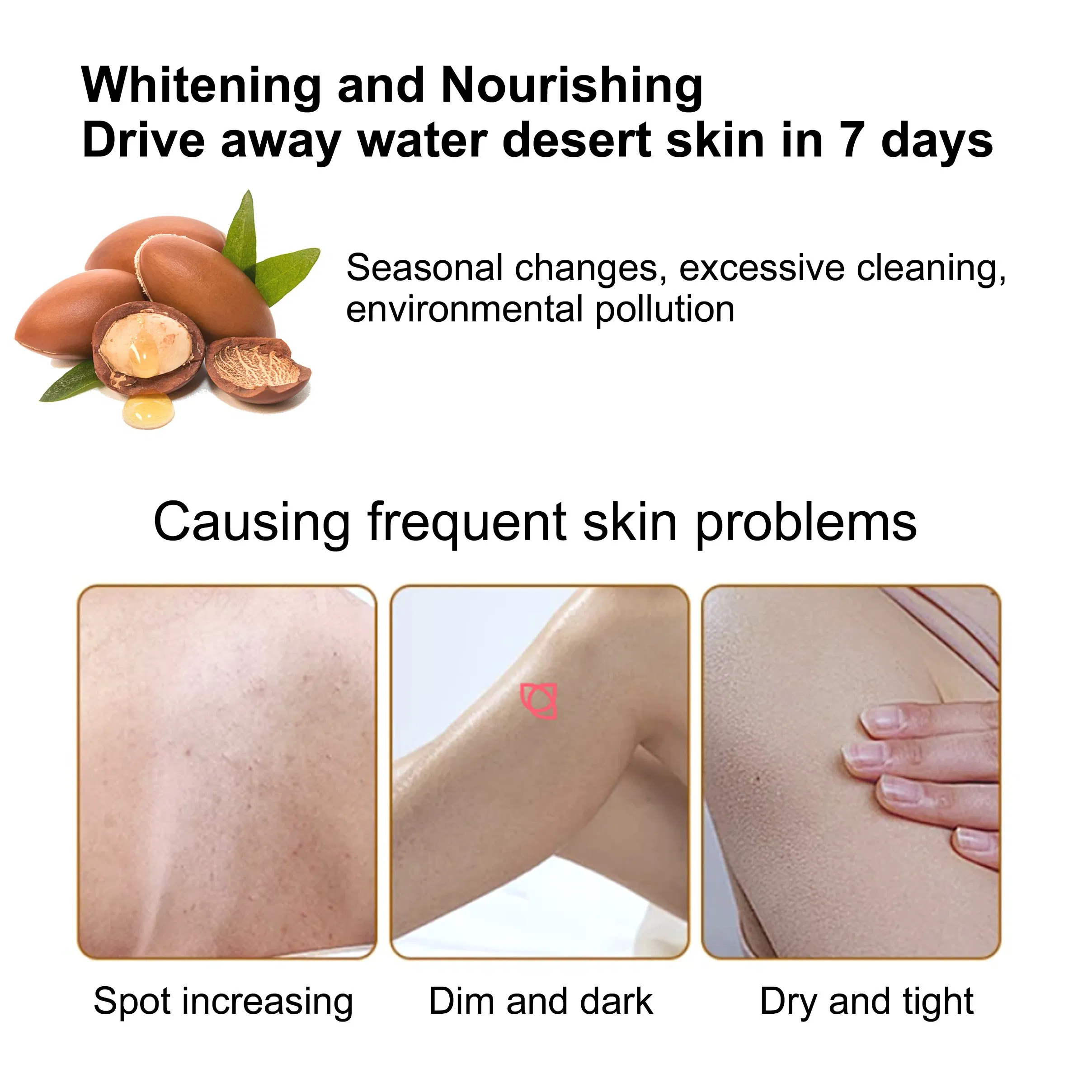 Roushun Vitamin C Body Lotion Super Whitening 24h Moisturizing Brightening Anti-Aging