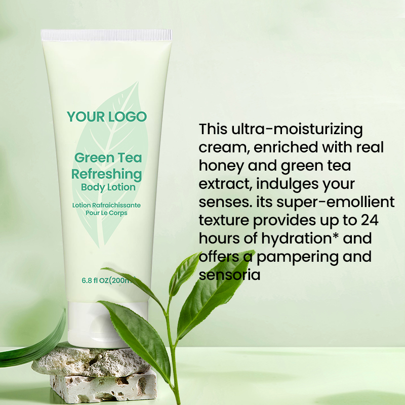 OEM ODM Wholesale Brightening Moisturizer Green Tea Body Lotion Centella Glycerin Women's Skin Care Whitening