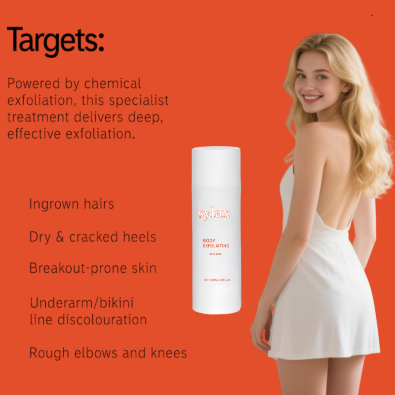 Gentle Soften Keratin AHA Hyaluronic Acid Whitening Body Lotion Deep Effective Cleanse Improve Rough Skin Texture Suitable All