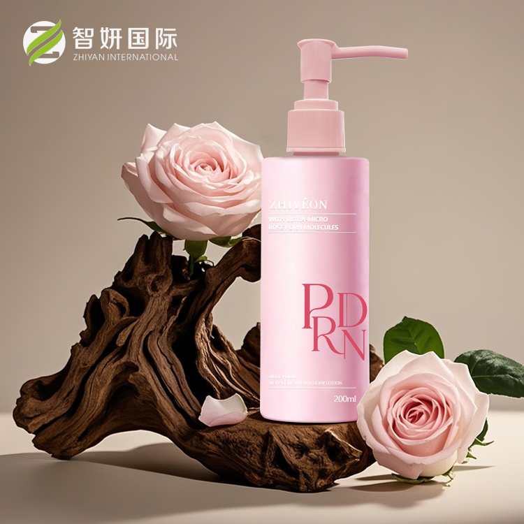 Private Label Organic Natural Moisturizing Brightening Whitening Sensitive Skin Body Lotion Rose Pdrn Salmon Dna Pink