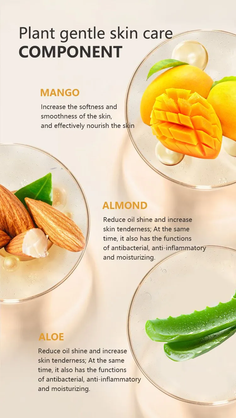 Customize Logo Mango Almond Whitening Body Lotion Organic Cream Mango Almond Scent Body Lotion